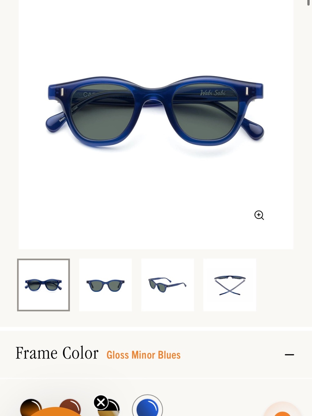 Caddis Wabi Sabi blue Round Reading sunGlasses